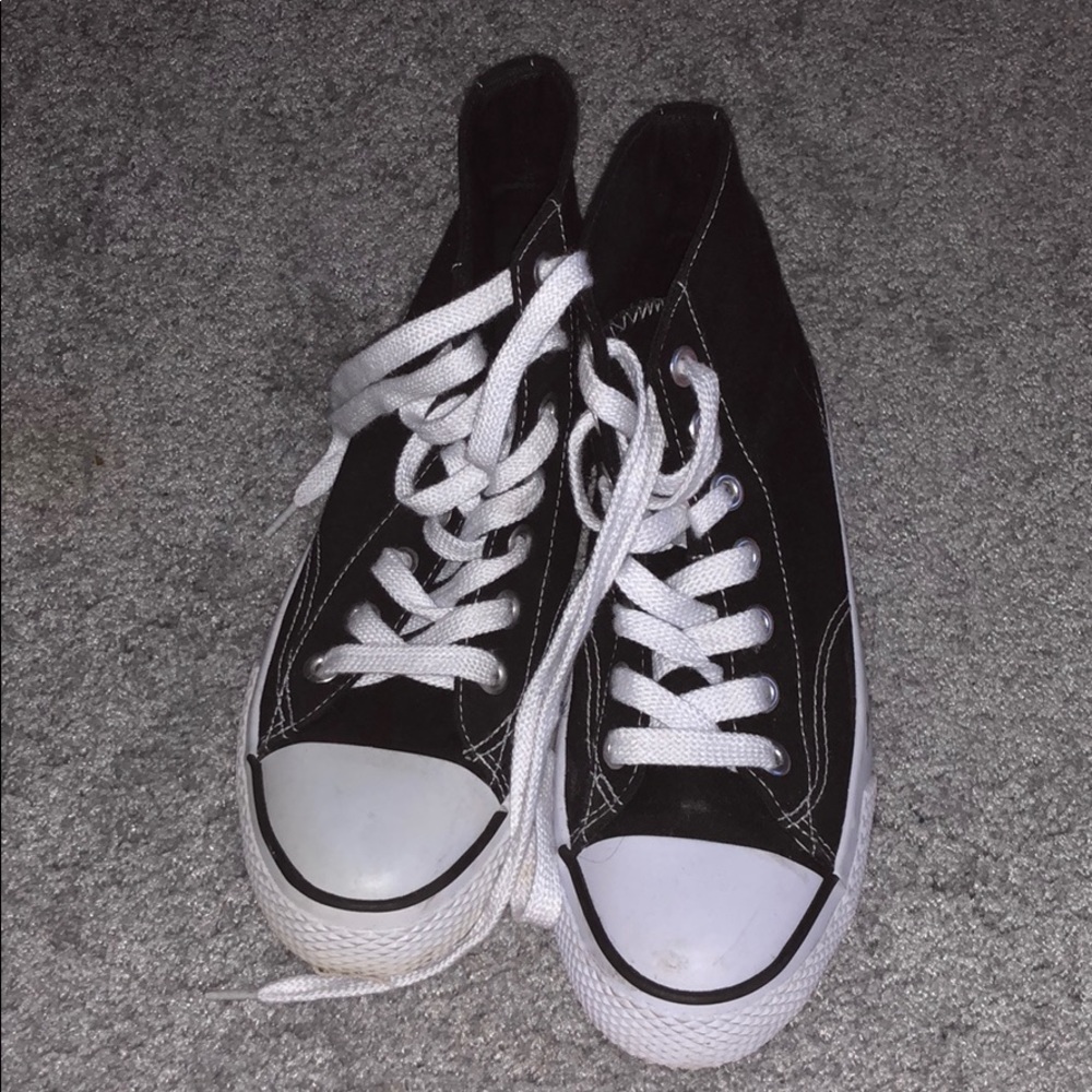 Black high top shoes